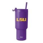 LSU Tigers 30 oz Insulated Tumbler with Straws