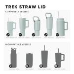 Simple Modern Tumbler Lid with Straw - Almond Birch