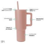 Modern 40 oz Insulated Tumbler with Straw