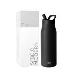 Insulated Stainless Steel Water Bottle with Straw - 34oz