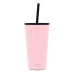 Blush Insulated Tumbler with Lid and Straw