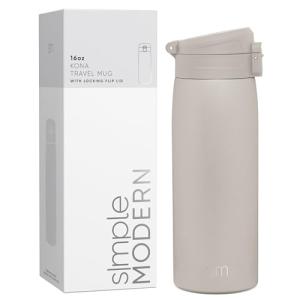 Insulated Coffee Mug with Snap Flip Lid - 16oz