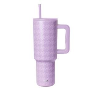 40 oz Insulated Tumbler with Handle and Straw
