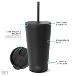 Blush Insulated Tumbler with Lid and Straw