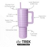 40 oz Insulated Tumbler with Handle and Straw