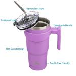 Konokyo 20 oz Lavender Insulated Tumbler with Handle