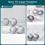 Stackable Water Bottle Organizer for Large Tumblers