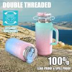 64 oz Insulated Tumbler with Handle and Straw