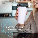Blush Insulated Tumbler with Lid and Straw