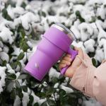 Konokyo 20 oz Lavender Insulated Tumbler with Handle