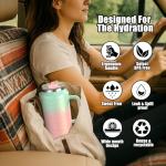 64 oz Insulated Tumbler with Handle and Straw