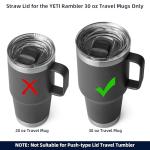 30 oz Replacement Straw Lid for YETI Tumblers