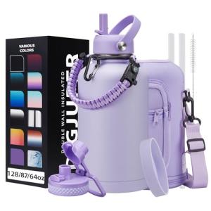 64 oz Insulated Half Gallon Water Bottle - Purple