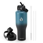 RAYMYLO 40 oz Insulated Water Bottle with Straw