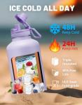 64 oz Insulated Half Gallon Water Bottle - Purple