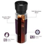 Yawbay 16 oz Insulated Travel Coffee Mug