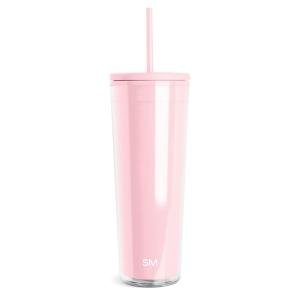 Blush 24oz Insulated Tumbler with Lid and Straw