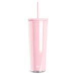 Blush 24oz Insulated Tumbler with Lid and Straw