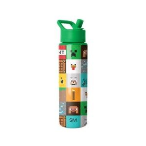 Minecraft 30oz Insulated Water Bottle with Straw
