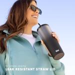 Blush 24oz Insulated Tumbler with Lid and Straw