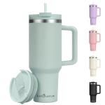 40oz Blue Haze Insulated Tumbler with Handle