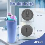 4-Pack Owala FreeSip Replacement Stoppers - Gray