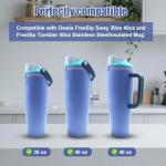 4-Pack Owala FreeSip Replacement Stoppers - Gray