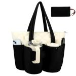Large Insulated Tote Bag with Cup Holder