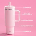 40 oz Cotton Candy Insulated Tumbler with Straw