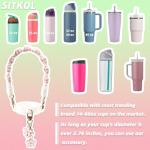 Owala Handle Strap and Charm Set (Pink)