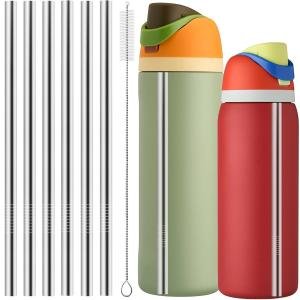 Owala Water Bottle Metal Straw Set with Cleaner