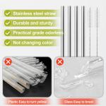 Owala Water Bottle Metal Straw Set with Cleaner