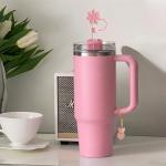 5PCS Straw Cover Caps and Letter Charms for Tumblers