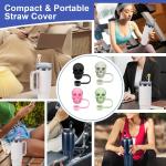 Skull Silicone Straw Caps for Tumblers & Bottles