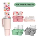 4-Pack Silicone Ice Tray for Stanley Tumblers