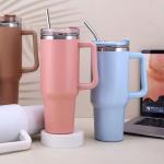 Reusable Stainless Steel Straws with Cleaning Brush, 6 Pack