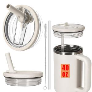 40oz Leak Proof Flip Straw Lid for Stanley