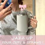 Bow Straw Covers for Stanley 40 oz Tumblers