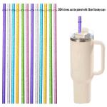 12 Pack Glitter Straws with Cleaning Brush
