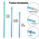 12 Pack Glitter Straws with Cleaning Brush