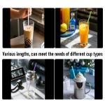 12 Pack Glitter Straws with Cleaning Brush