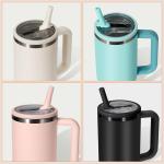 40oz Leak Proof Flip Straw Lid for Stanley