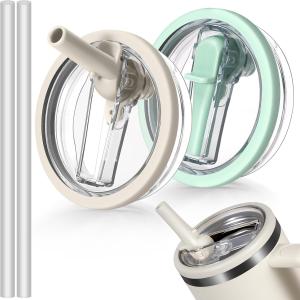 40oz Flip Straw Lid for Stanley Cup Leak Proof Spill-proof Cover Tumbler Lid Replacement for Stanley Cup Accessories Straw Cover