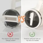 40oz Flip Straw Lid for Stanley Cup Leak Proof Spill-proof Cover Tumbler Lid Replacement for Stanley Cup Accessories Straw Cover