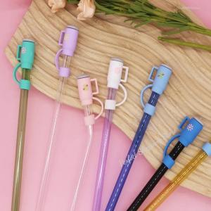 10mm Reusable Straw Topper for Stanley Cup Hygienic Splash Proof Straw Cover Durable Cup-shaped for Stanley Cup Plug
