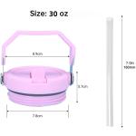 For Stanley 20/30oz IceFlow Spill-proof Cup Cover Replaceable Environmental Protection  Creative Spiral Straw Cup Accessories