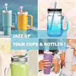 Letter Charm for Stanley Cup Pearl Chain Accessories for Handle Water Bottle Tumbler Personalized Initial Name ID Decorations