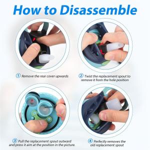 6Pcs Accessories Spout For Contigo,Soft Lids Replacement Parts Silicone Mouthpiece For Contigo Aubrey 14Oz/20Oz