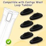 6pcs Food Grade Rubber Lid Stopper Reusable Leakproof Water Bottle Sealing Plug Silicone Water Bottle Seal Part for Contigo