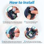 ABSE-6Pcs Replacement Accessories Spout For Contigo,Soft Lids Replacement Parts Silicone Mouthpiece For Contigo Aubrey 14Oz/20Oz